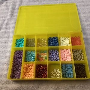 Glitter Rainbow Pastel Mixed Colors Pony Costume Seed Beads Bulk Lot